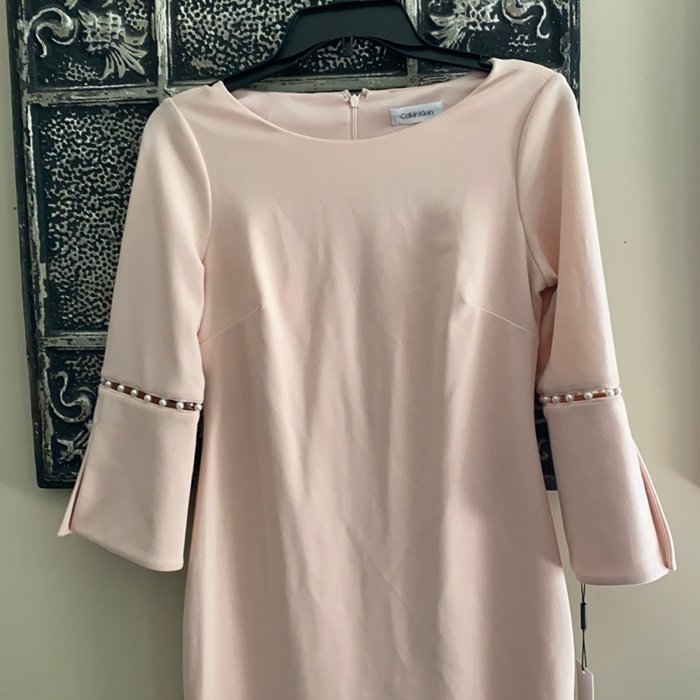 Calvin Klein light pink dress